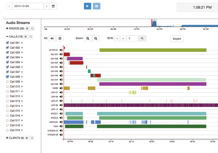 Comms Logger Web Interface