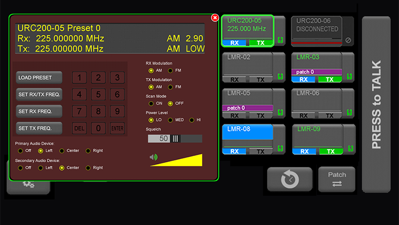 Radio Control through Flex Client